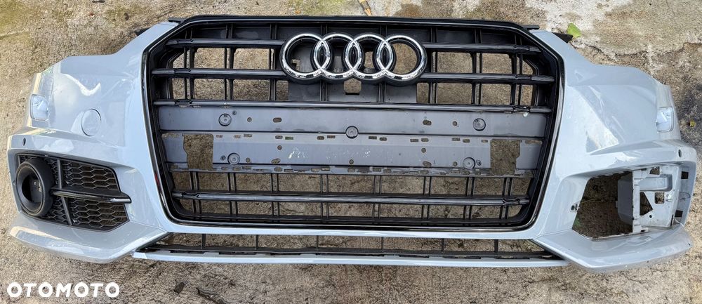 ZDERZAK PRZÓD PRZEDNI ATRAPA AUDI A6 C7 4G0 LIFT COMPETITION BLACK XEN 4PDC 4G0807437AB 4G0853651BP NARDO GREY - 2
