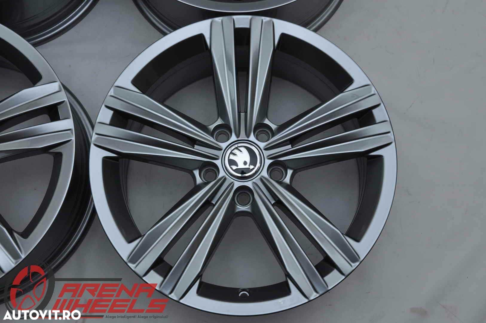Jante Noi 17 inch Originale Skoda Octavia Superb Yeti Karoq Kodiaq R17 - 4