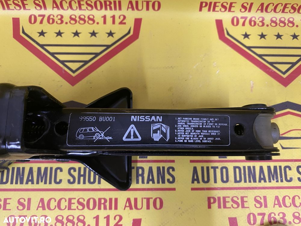 Cric auto original Nissan Almera cu cheie roata coarba 99550- BU001 - 5