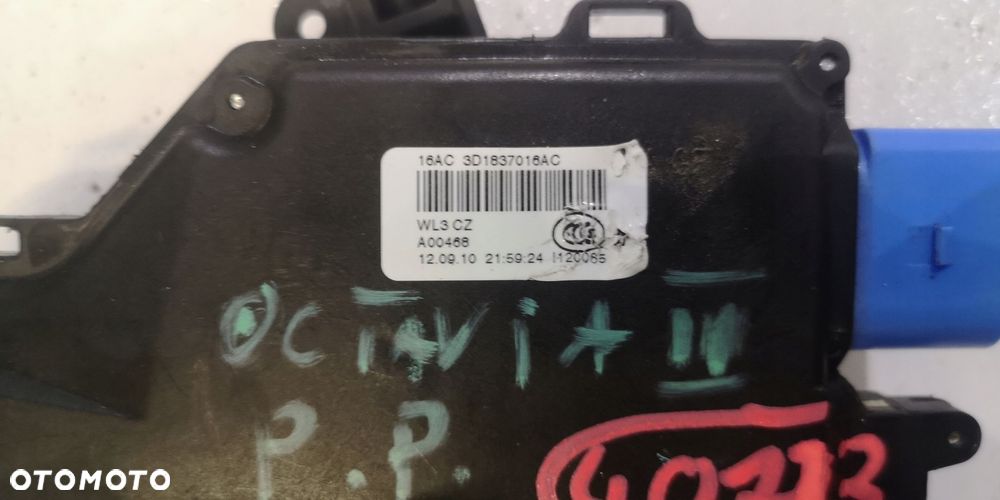 SKODA OCTAVIA II ZAMEK DRZWI PRAWY PRZÓD KOMPLET - 6