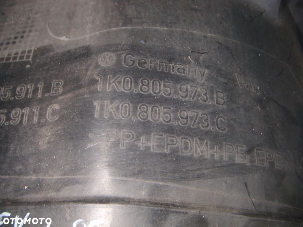vw golf V plus nadkole lewy przód 1k0805973b - 2