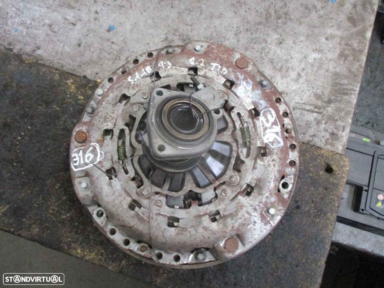 Embraiagem 124040910 SAAB 93 2003 2.2TID LUK/237MM COM ROLAMENTO MONOMASSA COMPLETO - 2