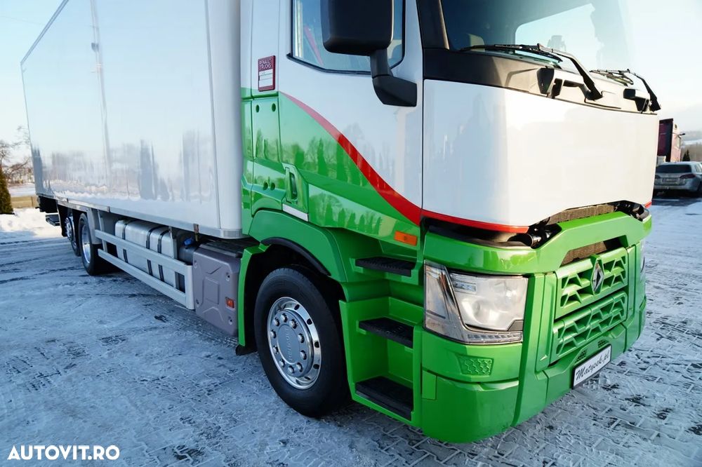Renault T 430 / 6x2 / REFRIGERAT -9 M / UNITATE CARRIER SUPRA 1250 / platformă elevatoare / oblon rulant / punte de ridicare / direcție - 9