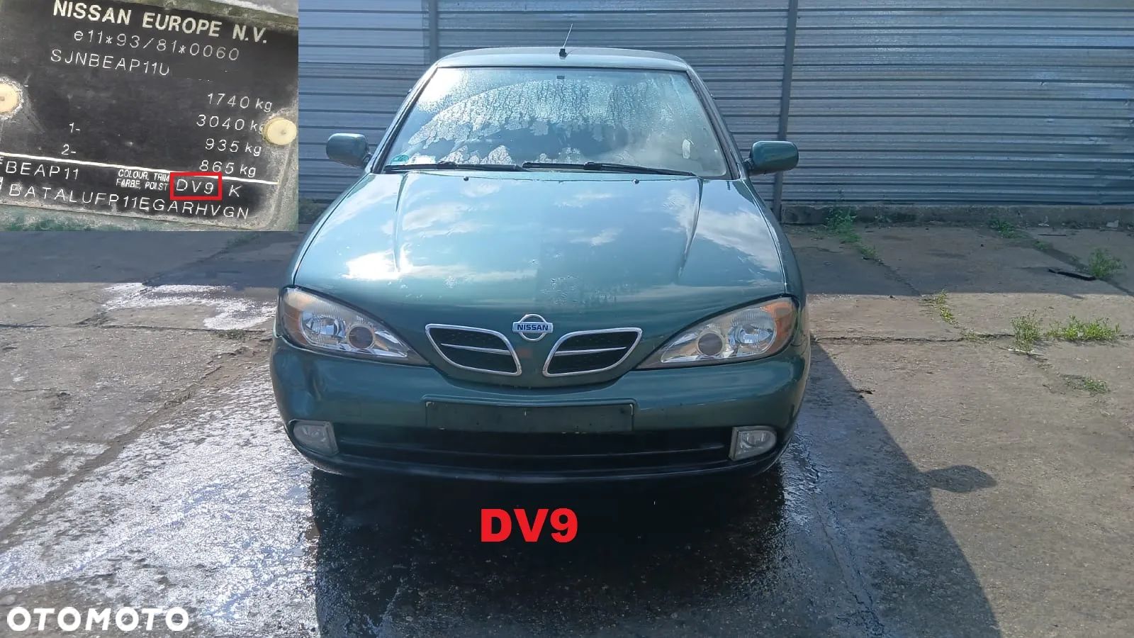 Tylko Części Nissan Primera P11-144 FL 1.8 16V QG18 114KM 84kW sedan 99r–02r Lakier DV9 - 1