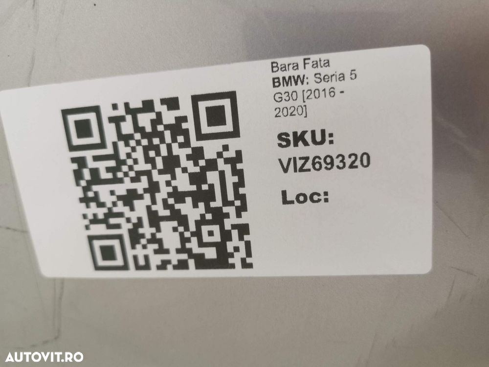 Bara Fata BMW Seria 5 G30 2016 2017 2018 2019 2020 Originala In Stare - 8