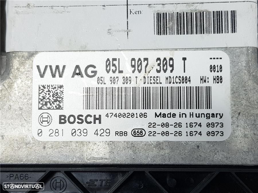 CENTRALINA DO MOTOR UCE VOLKSWAGEN T-ROC 2.0 TDI  REF. 05L907309T - 3