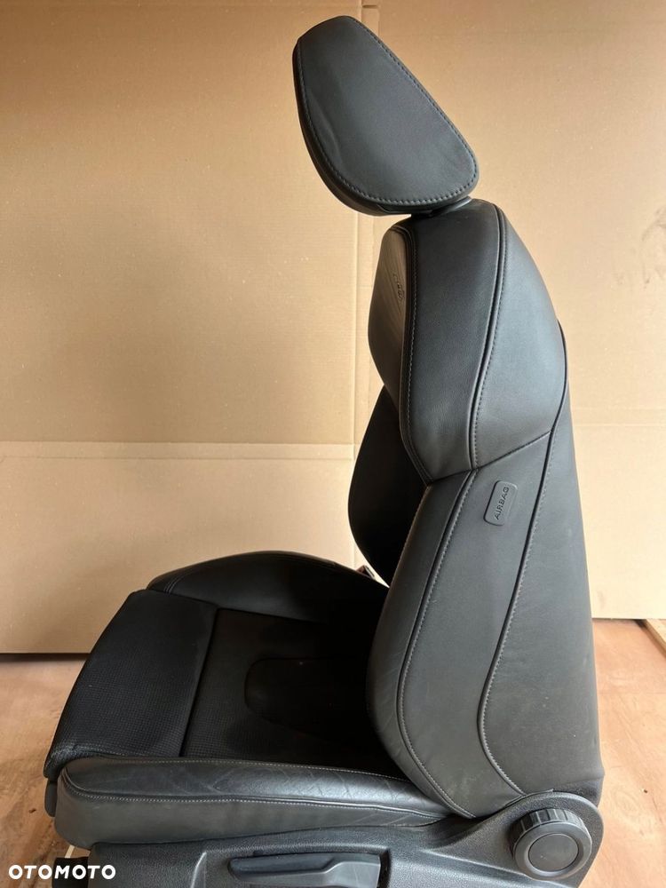 AUDI A4 B8 FOTEL LEWY PRZÓD KIEROWCY S-LINE PÓŁ SKÓRA SLINE - 5