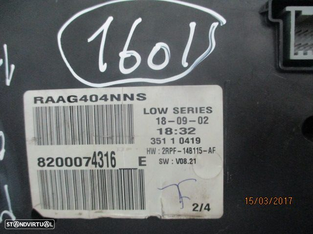 Quadrante 8200074316E RENAULT MEGANE 2 2005 1.5Dci Km DIGITAL - 3