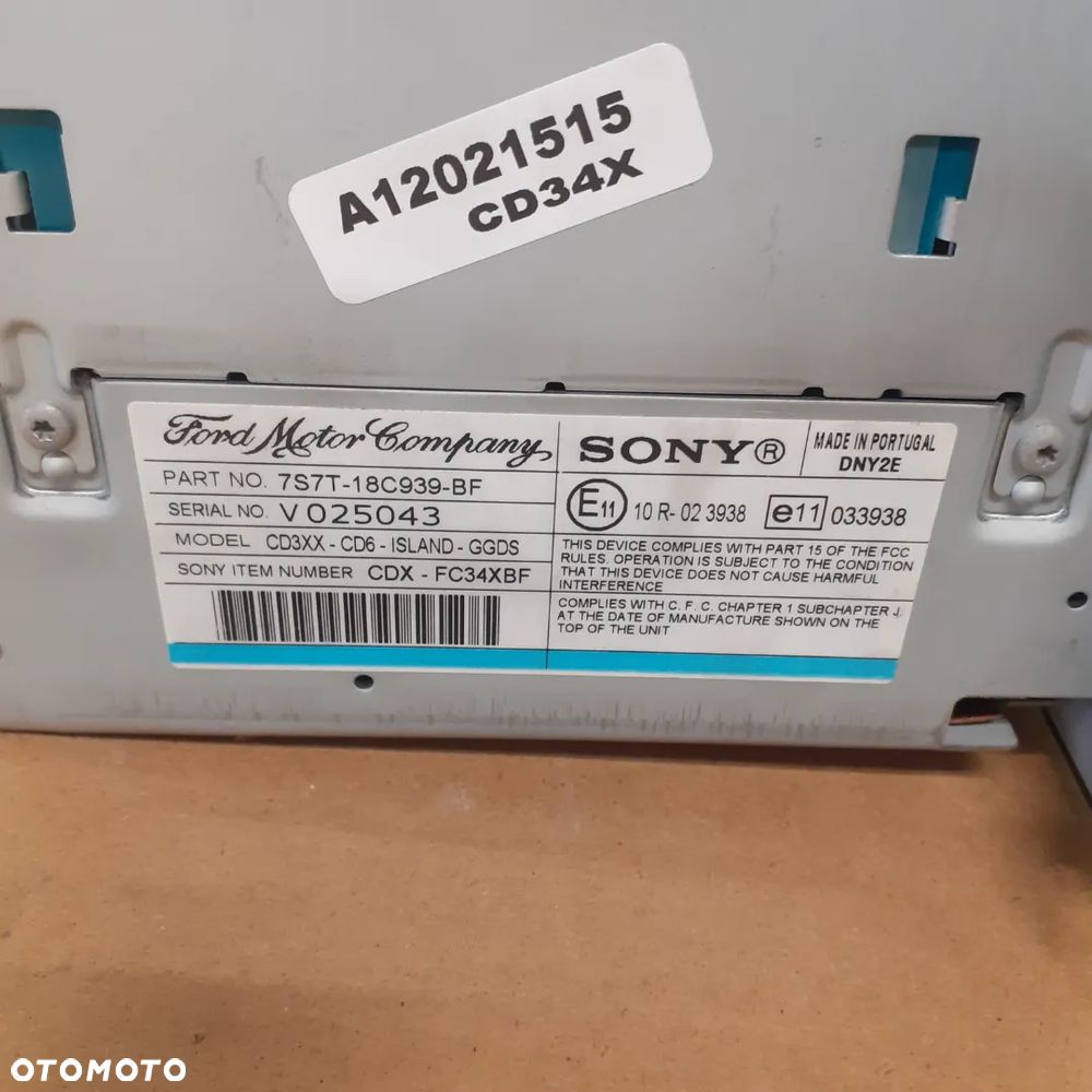 RADIO ZMIENIARKA 6 CD MONDEO MK4 7S7T-18C939-BF - 6