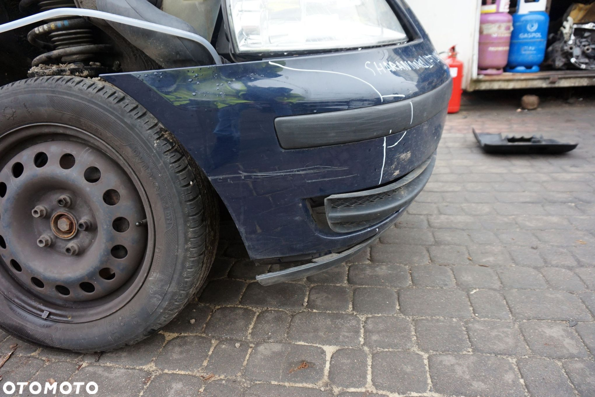 MASKA ZDERZAK BŁOTNIKI LAMPY SHARAN I MK1 LIFT 7M9 LA5G  VOLKSWAGEN 2000-2010 GRANATOWY PRZÓD KOMPLETNY - 4