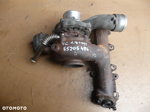 OPEL VECTRA C SIGNUM ASTRA H ZAFIRA B FIAT STILO CROMA 1.9 CDTI JTD 120KM TURBINA TURBOSPRĘŻARKA 55205474
