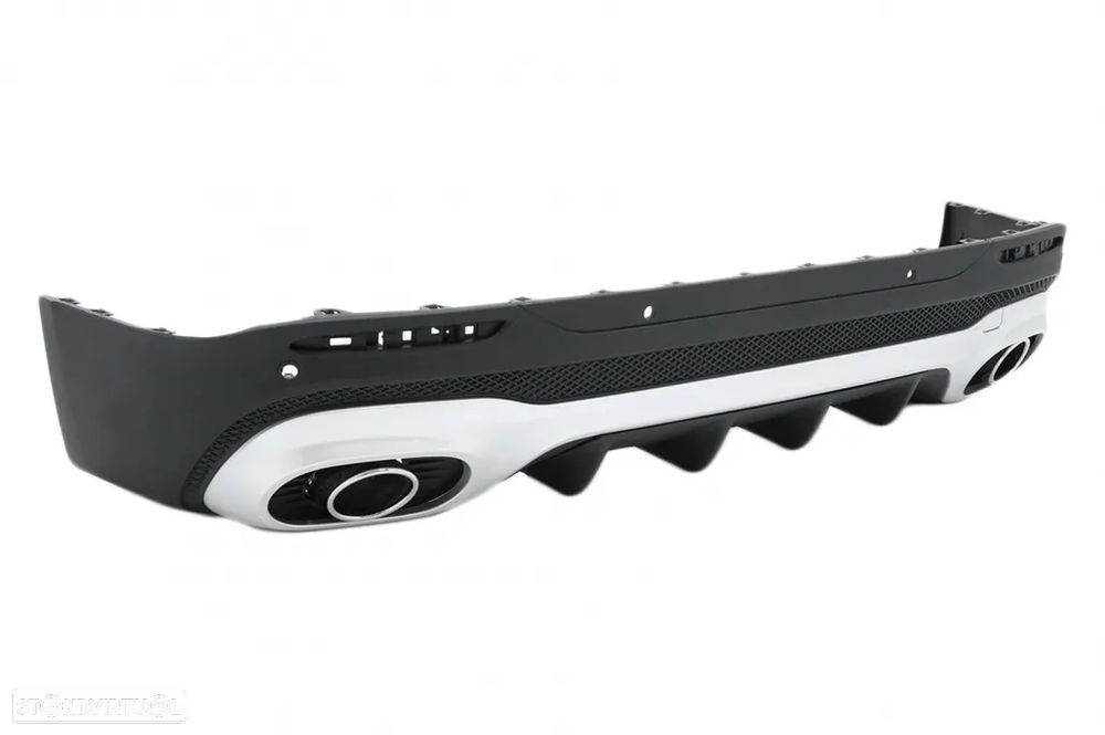 Difusor com Ponteiras Mercedes GLB X247 SUV (2020 em diante) Look 35 - 2