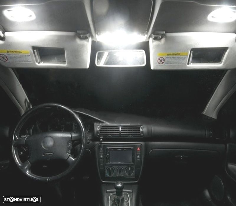 KIT COMPLETO DE 17 LAMPADAS LED INTERIOR PARA VOLKSWAGEN VW PASSAT B5 SEDAN 97-05 - 4