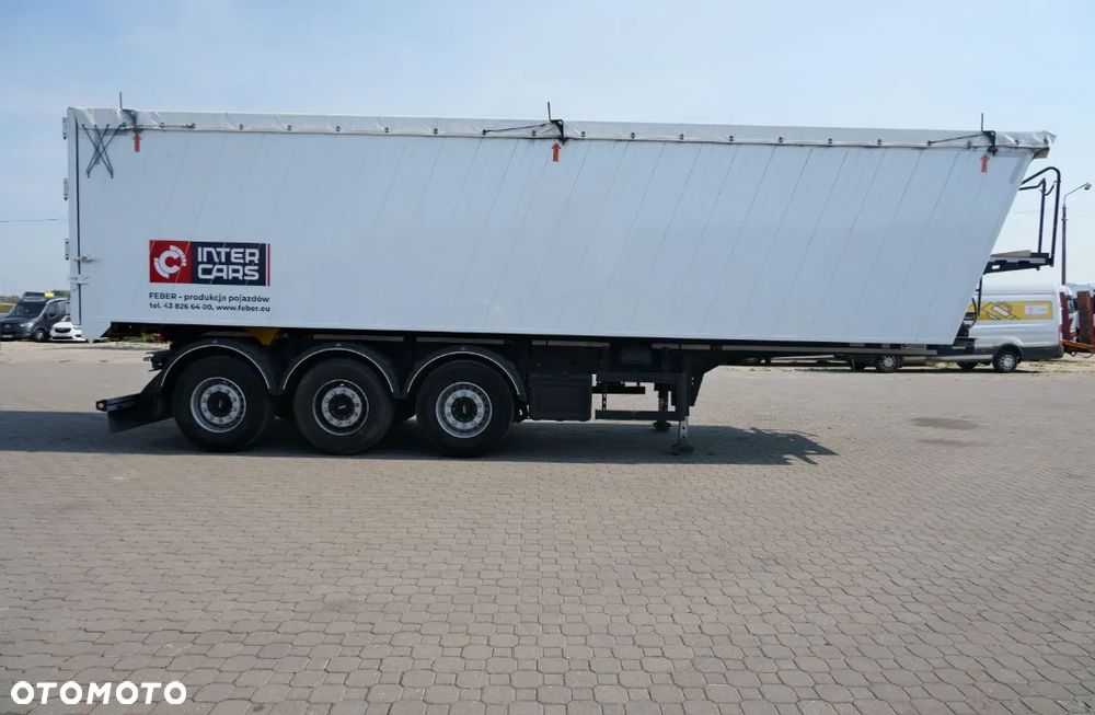 Feber Inter Cars WYWROTKA 49 M3 ZBOŻÓWKA / SZYBER + KLAPO-DRZWI / WAGA 6120 KG / PIERWSZA OŚ PODNOSZONA / SIŁOWNIK HYVA / 2023 ROK !! - 4