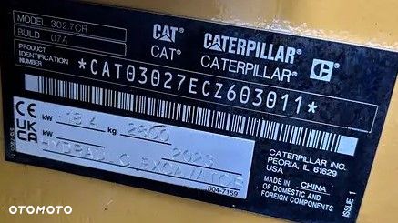 Caterpillar 302,7 CR    / 302. 303, 301.8 , 304 , 305 - 11