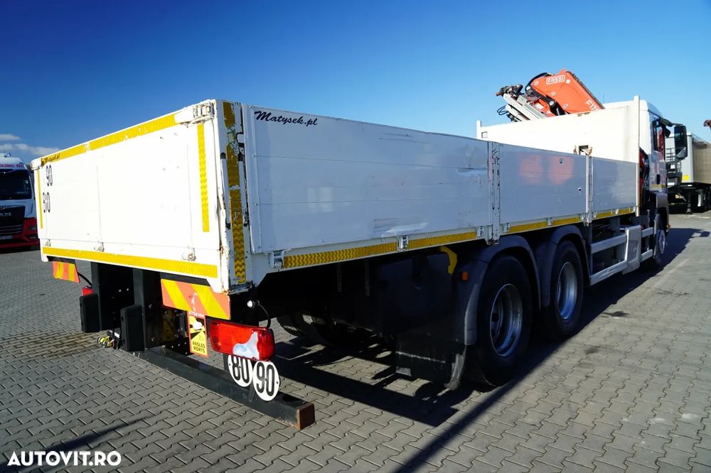 MAN TGS 26.420 / 6x4 / LIVRARE - 6,7 M / HDS FASSI F175A / EURO 6 / 2019 / RADIOCOMANDĂ / ROTATOARE - 15