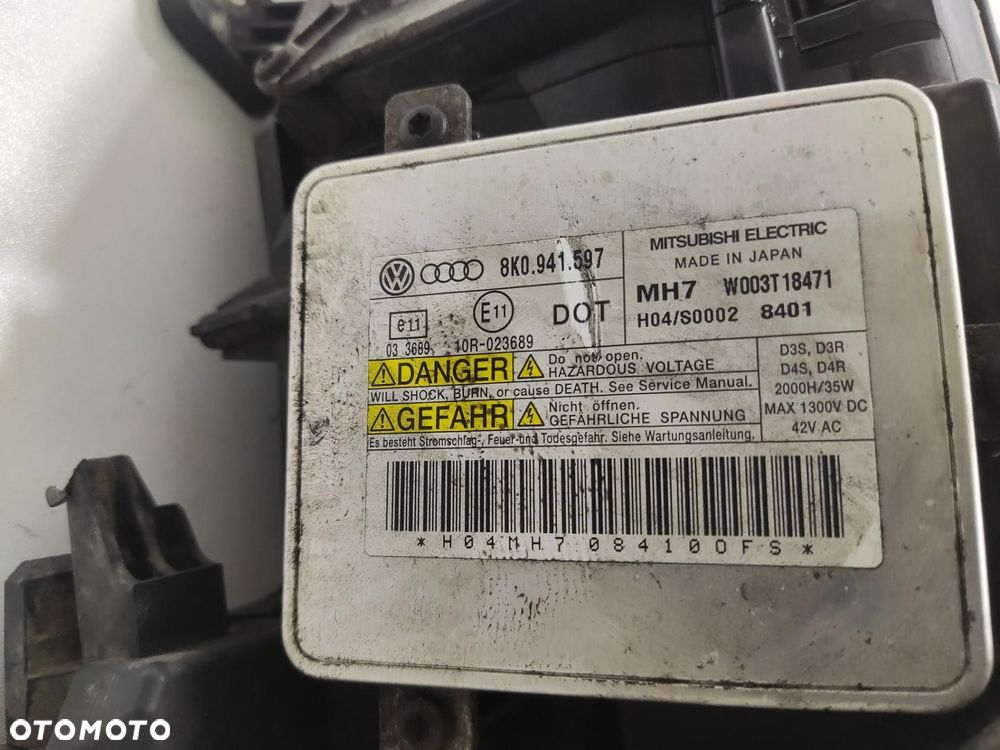 LAMPA LEWA PRZÓD PRZEDNIA XENON KOMPLETNA AUDI A4 B8 2007-2011 EUROPA - 8