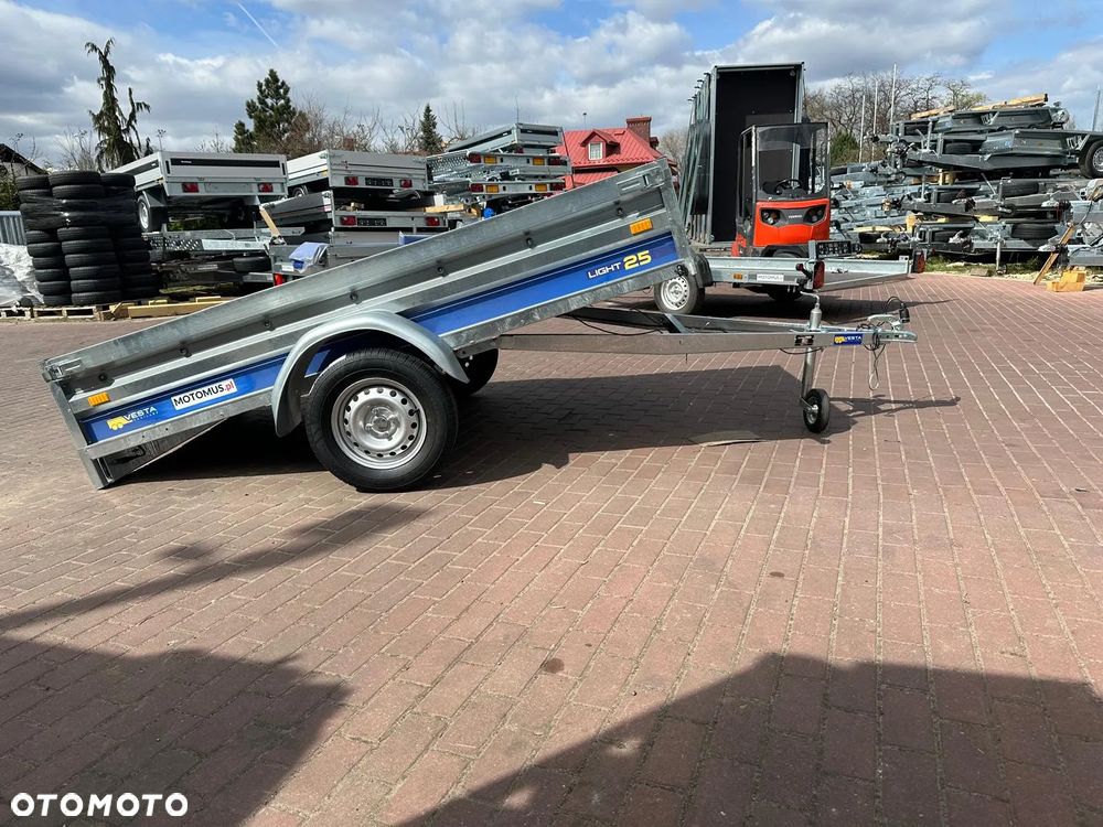 Inny Przyczepa VESTA LIGHT 25 251x135x37 cm WYSOKIE BURTY spawana rama Kraków MOTOMUS - 9