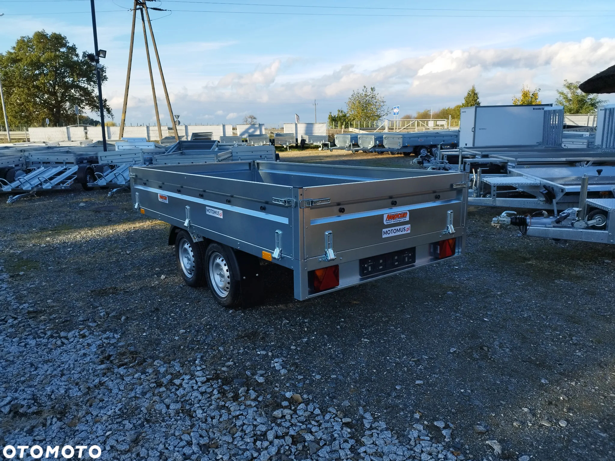 Neptun Przyczepa Neptun N7-302 2 KPS 302x150x40 koła pod spodem platforma 2 osie mocna rama - 5