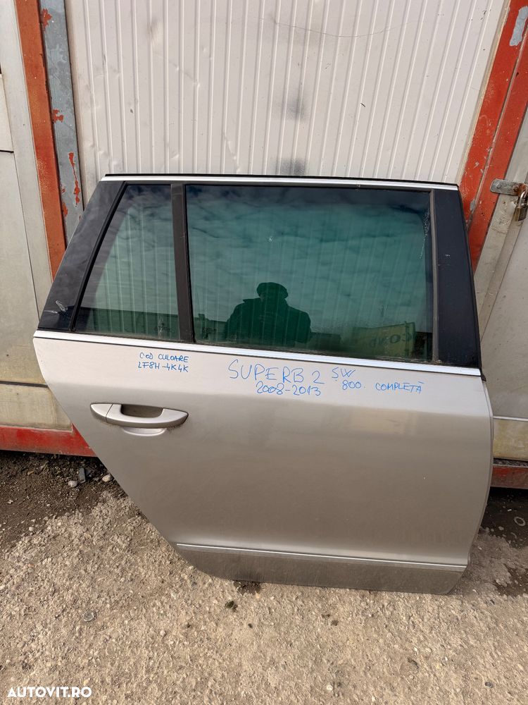 Usa dreapta spate completa SKODA SUPERB 2 combi, break an 2008-2013 cod culoare LF8H-4K4K - 1