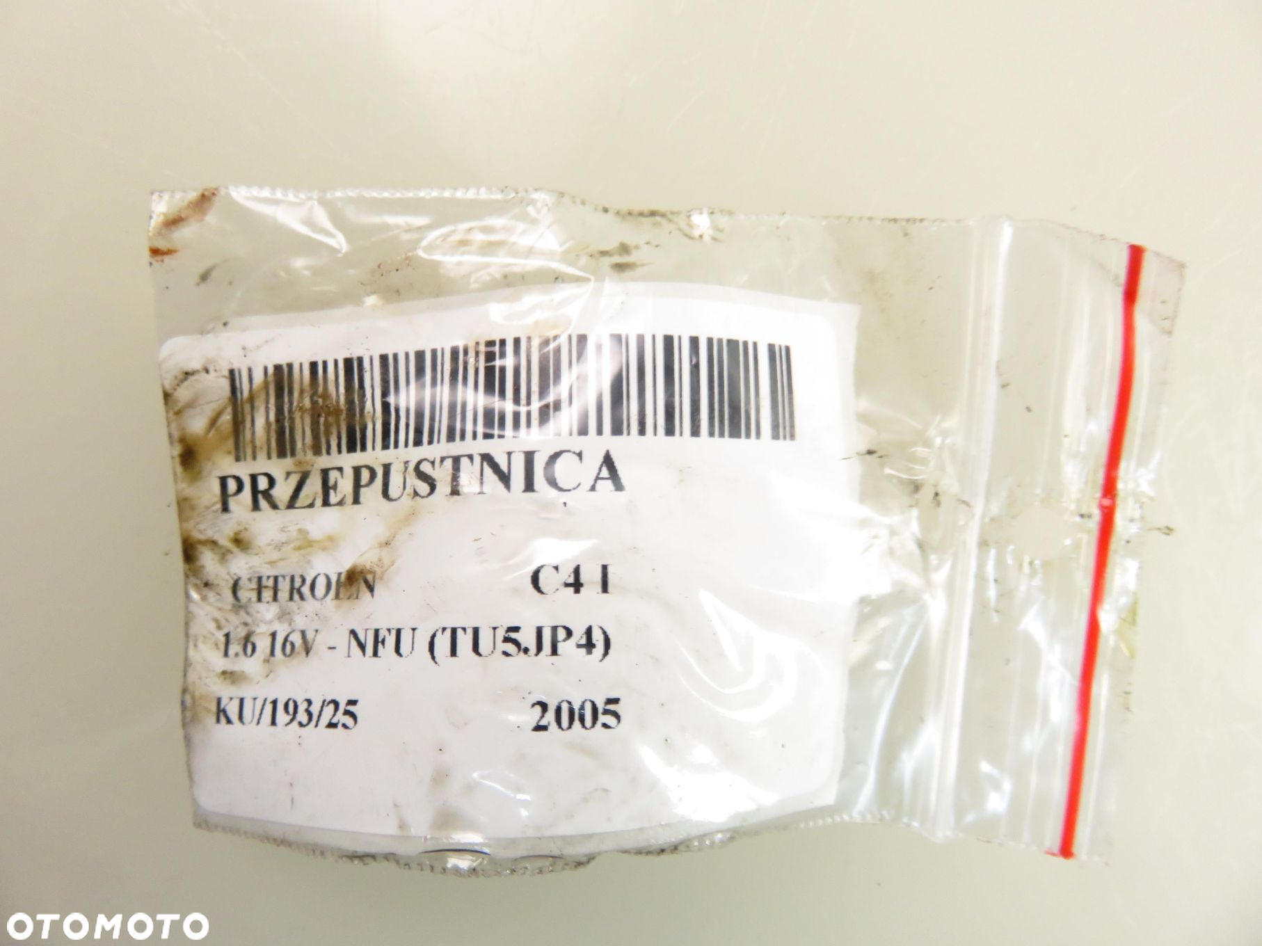 PRZEPUSTNICA CITROEN C4 I 1.6 16V - NFU (TU5JP4) 9649510080 0280750164 - 8