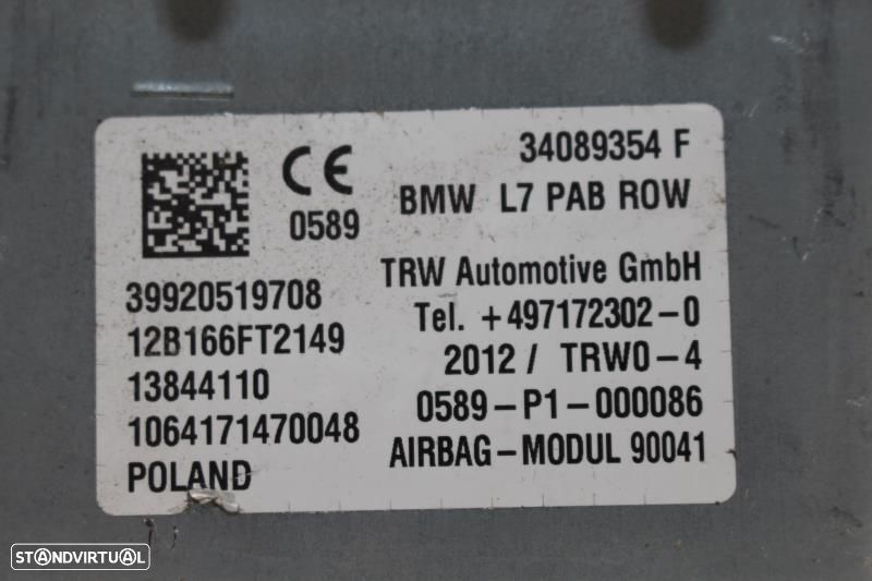 Airbag De Passageiro Bmw 3 (F30, F80)  72129205197 / 9205197 / 3408935 - 7