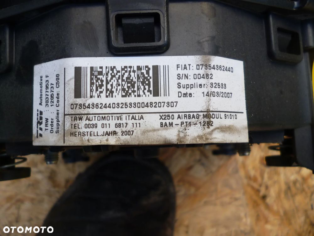 PEUGEOT BOXER III KIEROWNICA AIR BAG - 4