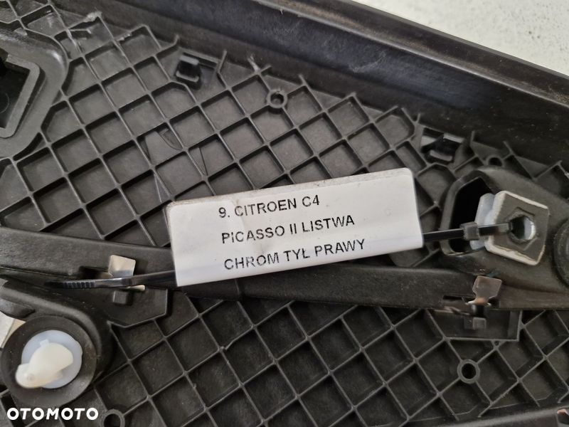 CITROEN C4 PIASSO 2 II LISTWA BŁOTNIKA PRAWY TYŁ PRAWA TYLNA CHROM - 11