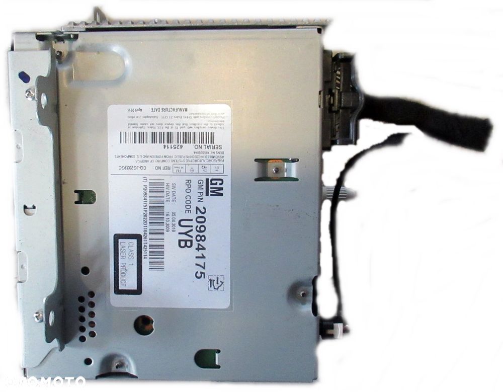 OPEL MERIVA B CZYTNIK RADIOODTWARZACZ MULTIMEDIA RADIA 20984175 - 1