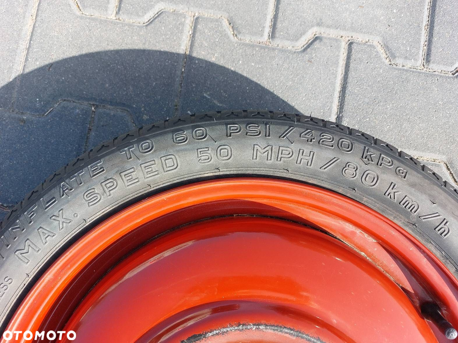 KOŁO DOJAZDOWE 115/70R16 4X16 ET 43 5X110 65.1 FI NOKIAN SPARE 2000r - 4