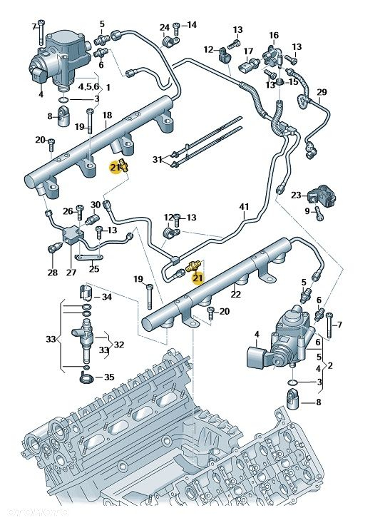 ZAWÓR REGULACJI CIŚNIENIA 079130757 OE AUDI RS4 2006-2008 - 2
