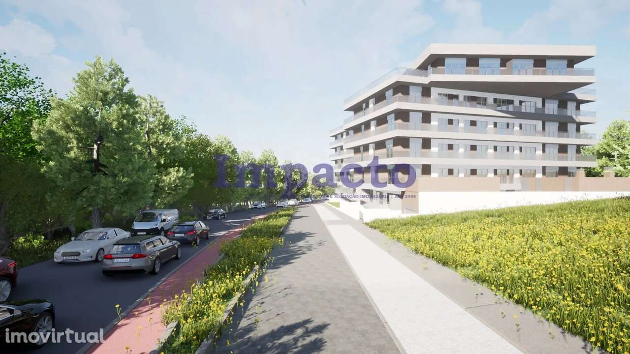 Apartamento T2 com terraço em construção - Grande imagem: 2/9