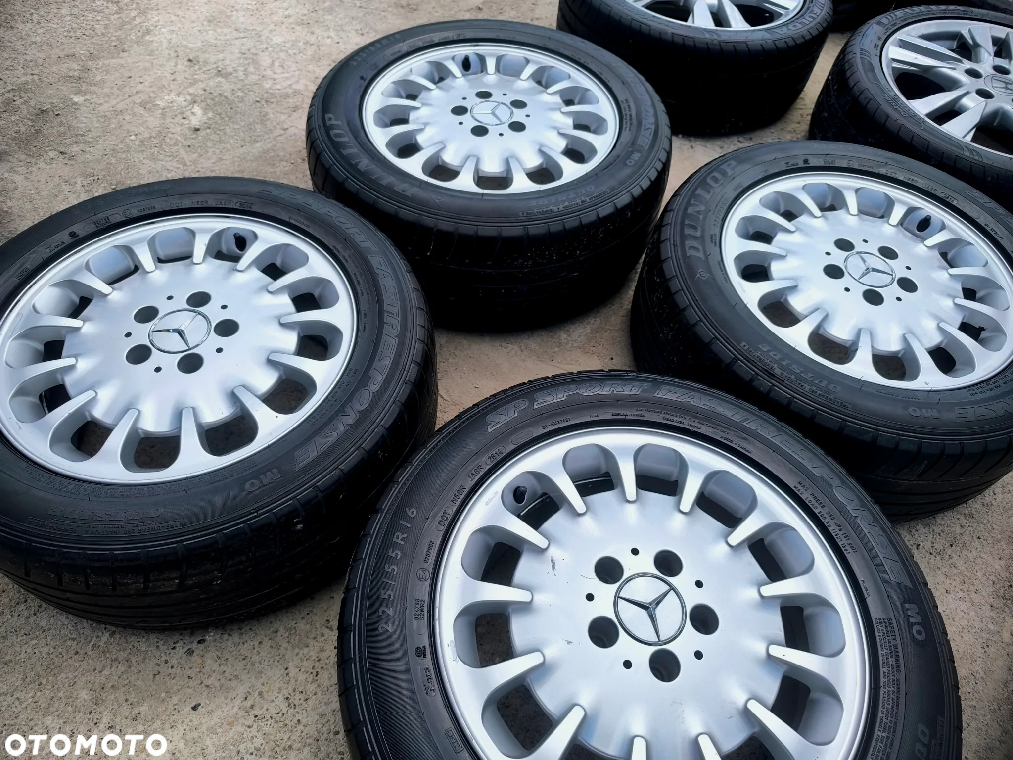 5x112 Felgi Aluminiowe Alufelgi 16 Mercedes Koła Letnie E KLASA W210 W211 W212 C W202 W203 W204 CLK W208 W209 S W220 Legnica ALU-RAD 225/55 - 4