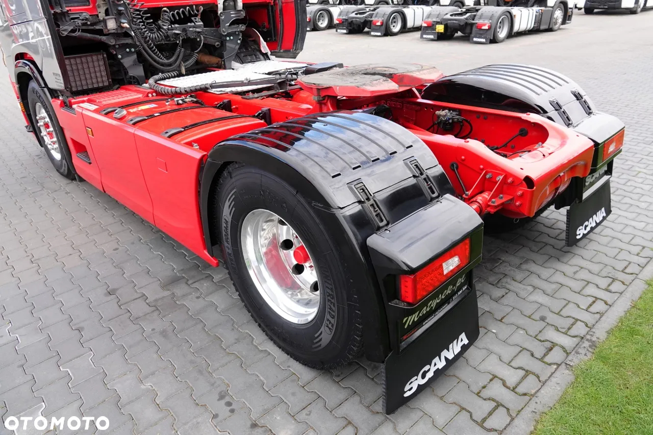 Scania S 500 / RETARDER / HYDARAULIKA / PRZÓD NA PODUSZKACH / KLIMA POSTOJOWA / ALUFELGI / OPONY 100% / PO KONTRAKCIE SERWISOWYM / SPROWADZONY - 14