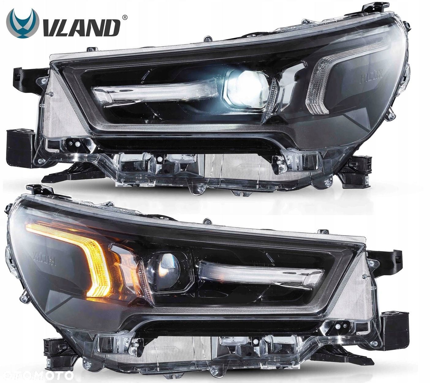 Reflektory Lampy Vland Full Led Neon Tuning Toyota Hilux 8 VIII n120 Lift - 1