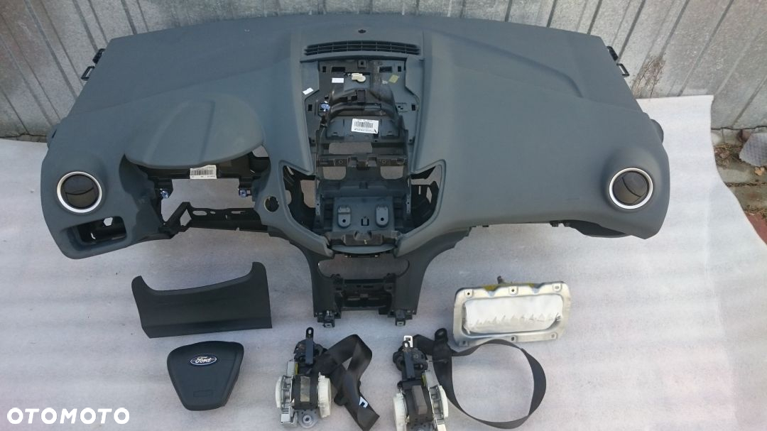 FORD FIESTA MK7 KONSOLA PULPIT AIRBAG DESKA PASY - 3