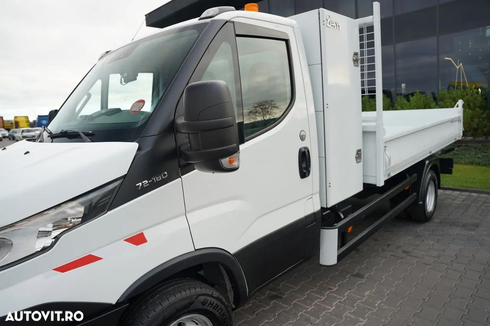 Iveco DAILY 72-180 / BASCULABILĂ - 3,5 M / DESCĂRCARE SPATE / ROȚI SPATE DUALE / MANUALĂ / IMPORT / - 21