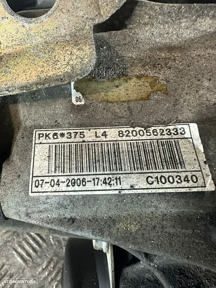 .Caixa 6 Velocidades PK6375 PK6 375 Renault 1.9 dCi F9Q760 - 4