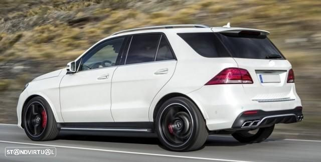 Difusor com Ponteiras Mercedes GLE W166 (2012 A 2014) SUV AMG - 6