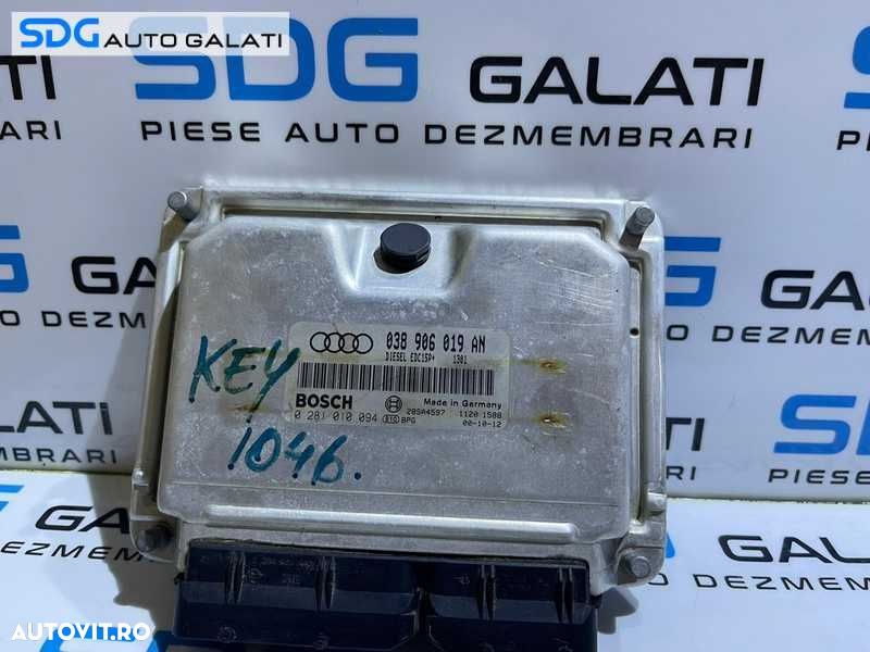 ECU Calculator Motor Audi A4 B5 1.9 TDI AJM ATJ 1997 - 2001 Cod 038906019AN 0281010094 [L2768] - 1