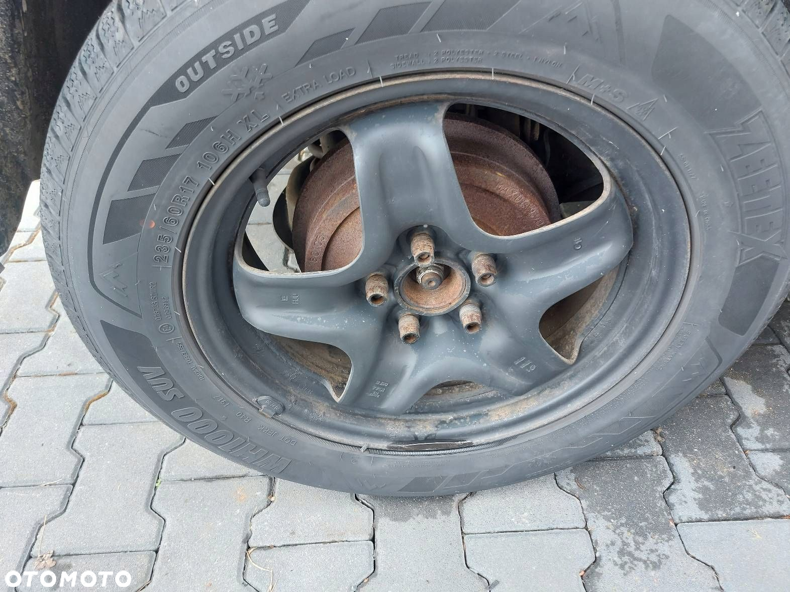 FELGI STALOWE + OPONY 4 SZT 5X115 FI 70,3 ET 44 7Jx17 ZETEX 235/60 R17 - 9