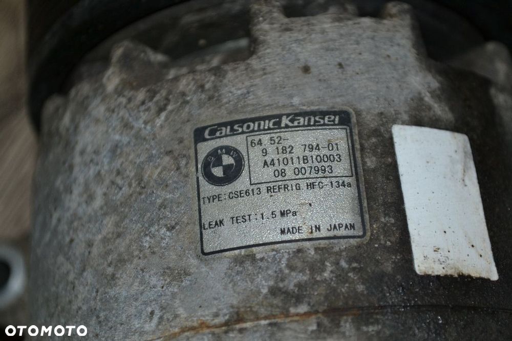 BMW E90 E91 2,0 SPRĘŻARKA KOMPRESOR KLIMATYZACJI 9182794 - 4