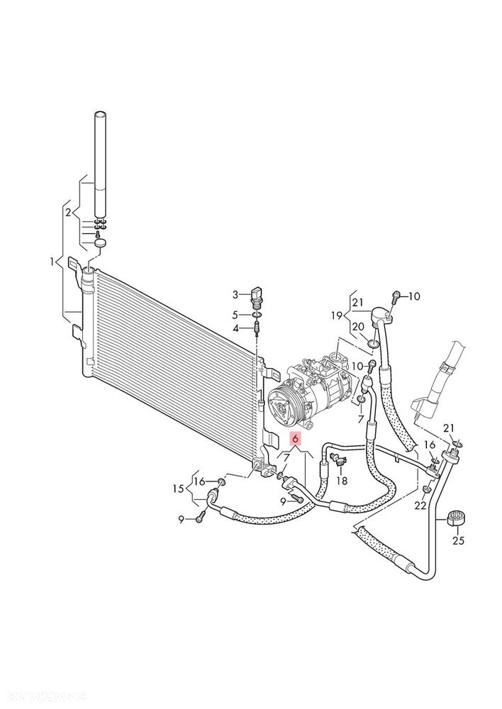 AUDI A6 C8 4K0816721DF RURKA KLIMATYZACJI PRZEWÓD WĄŻ KLIMY ORYGINAŁ - 2