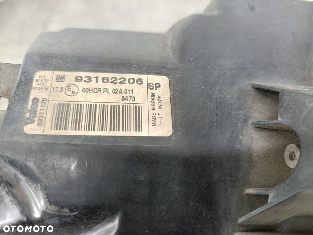 LAMPA PRZÓD PRAWA OPEL TIGRA II 93162206  89311120 VALEO - 8