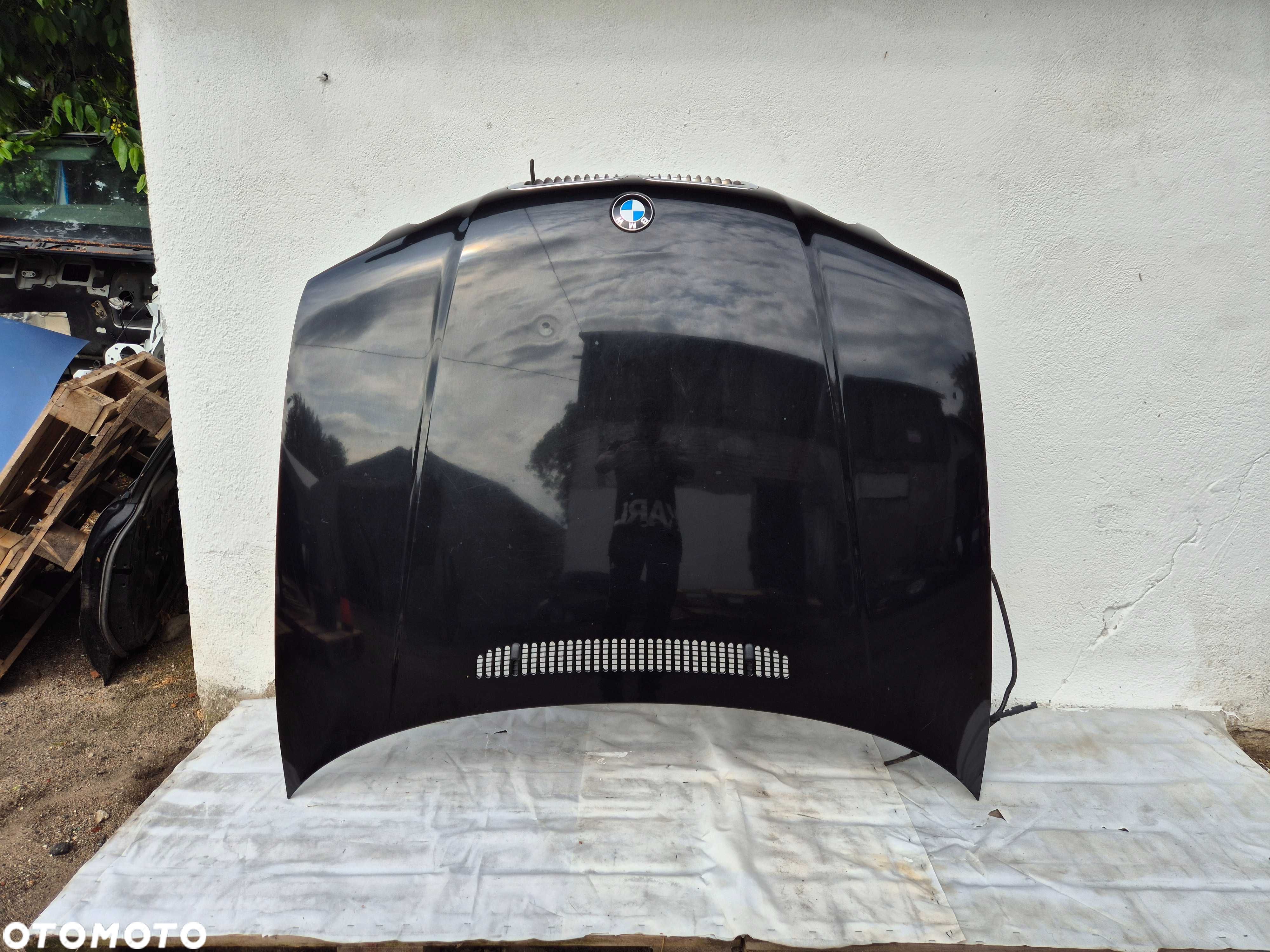 Przednia Przód Maska BMW E46 Compact CZARNA 00-05r Kompletna - 1