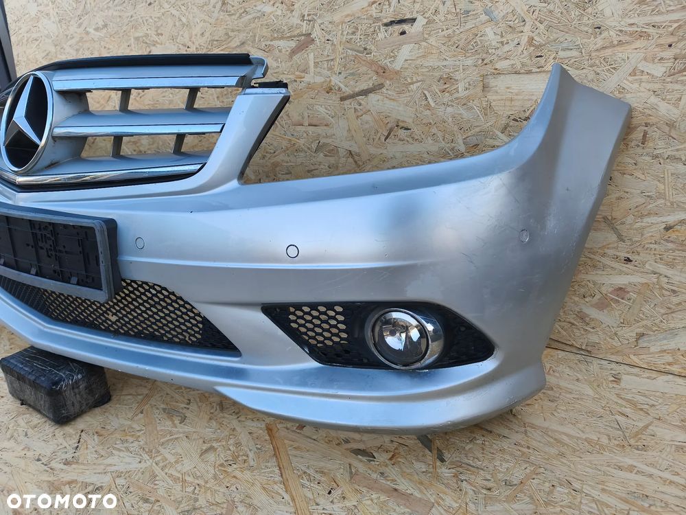 Mercedes C-Klasa W204 AMG 07-10r zderzak przód przedni Grill PDC - 5