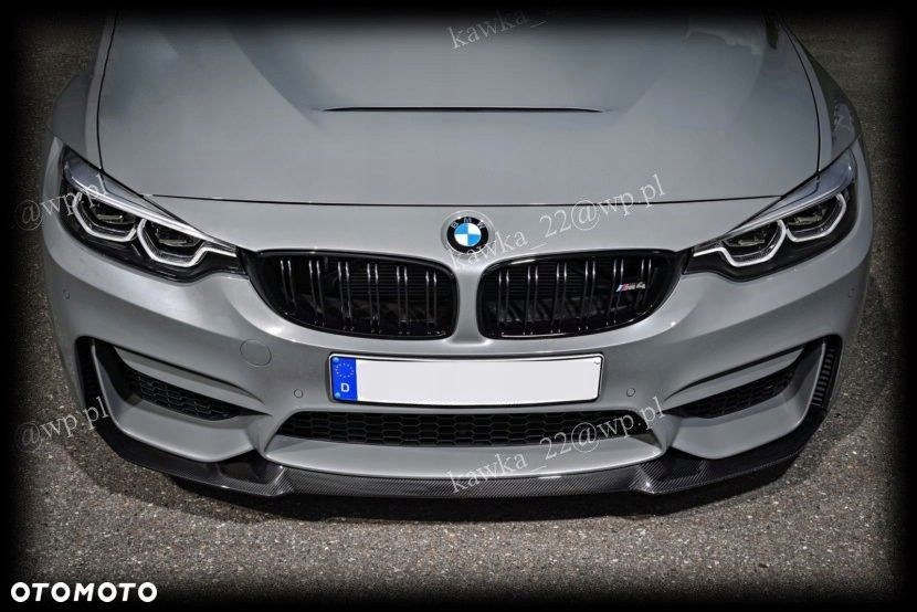 BMW 3 F80 F82 M3 DOKŁADKA ZDERZAKA PODKŁAD WZÓR CS - 1