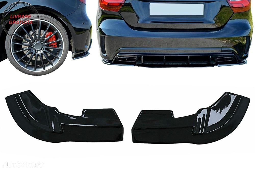 Prelungiri Extensii Bara Spate Mercedes W176 Sport Line A45 Hatchback (2012-2018) - livrare gratuita - 1