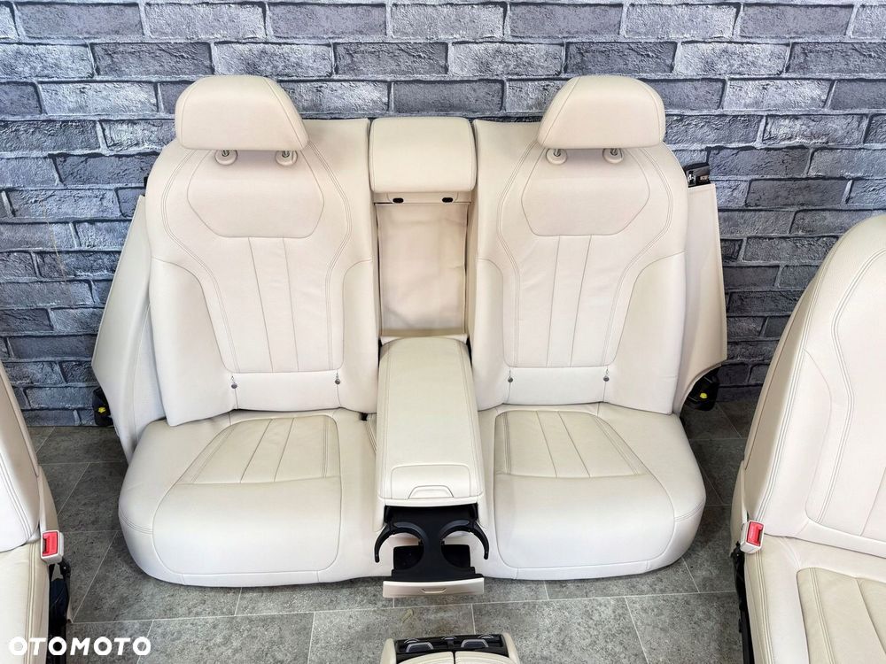 BMW 7 G11 WNĘTRZE FOTELE KANAPA BOCZKI TUNEL SKÓRA DAKOTA BEŻ MEMORY - 6