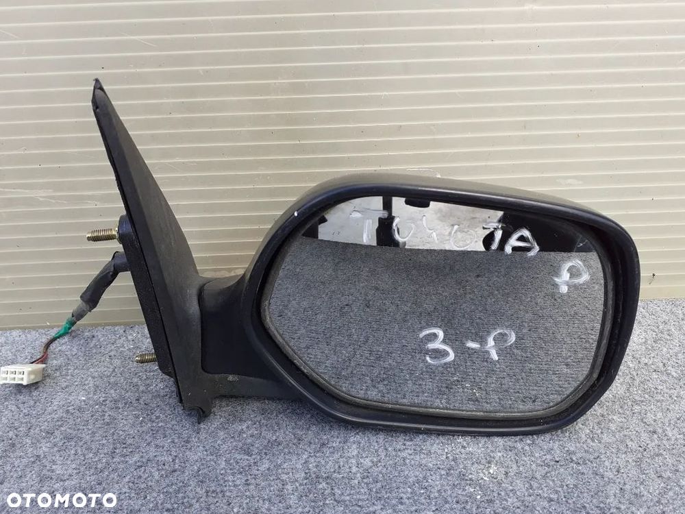 LUSTERKO ELEKTRYCZNE PRAWE TOYOTA YARIS VERSO 3-PIN CZARNY MAT ORYGINAŁ WYSYŁKA! - 3